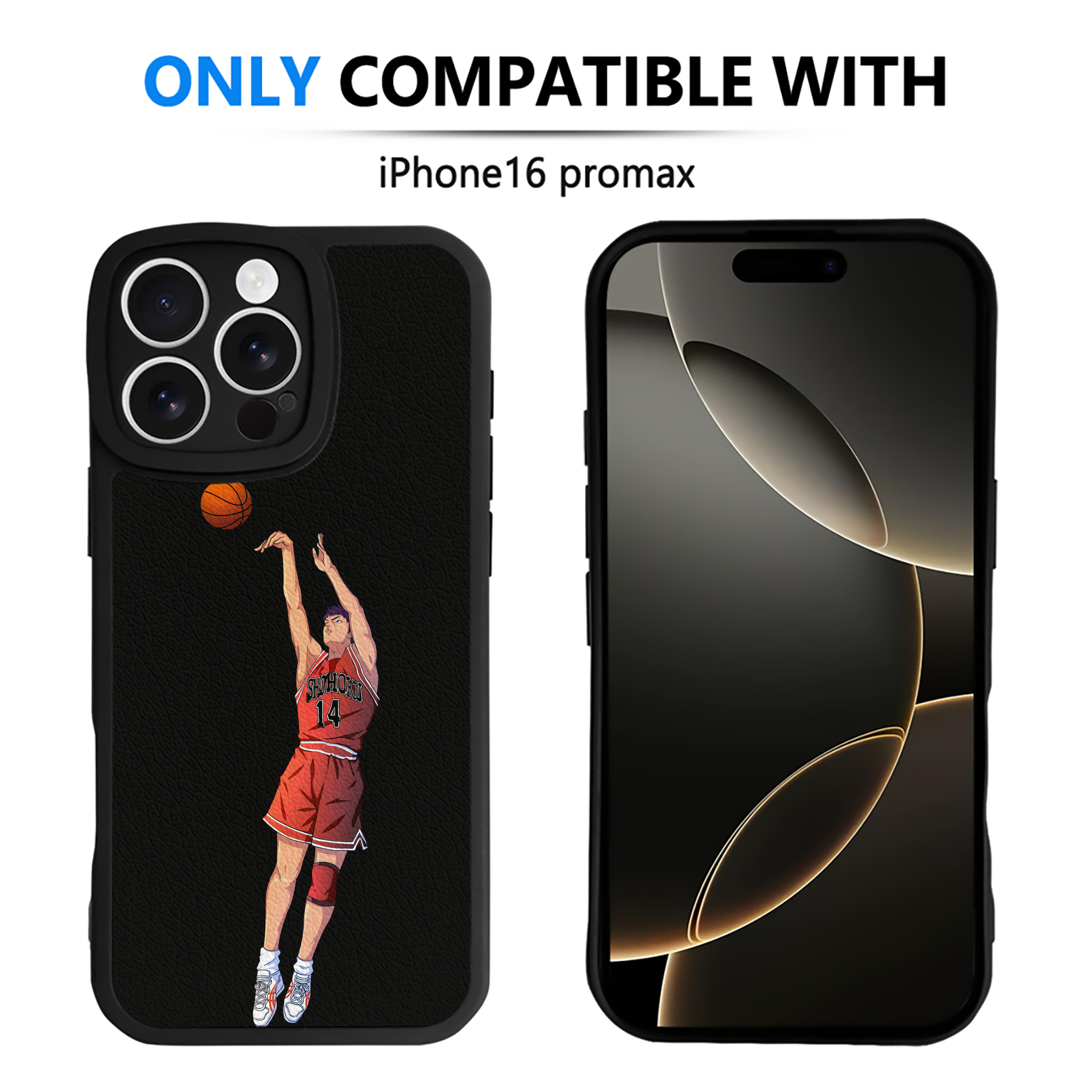 （画像用） SLAM DUNK／スラムダンク 【iPhone 16シリーズ対応】シリコンスマホケース（レザー調） 材質：シリコン